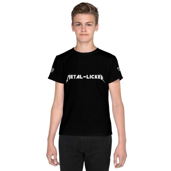 Youth crew neck Short Sleeve T-Shirt - SLOGAN: "Metal-Licker"